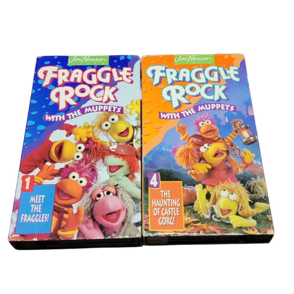 VINTAGE! JIM HENSON'S Fraggle Rock VHS Tapes Bundle